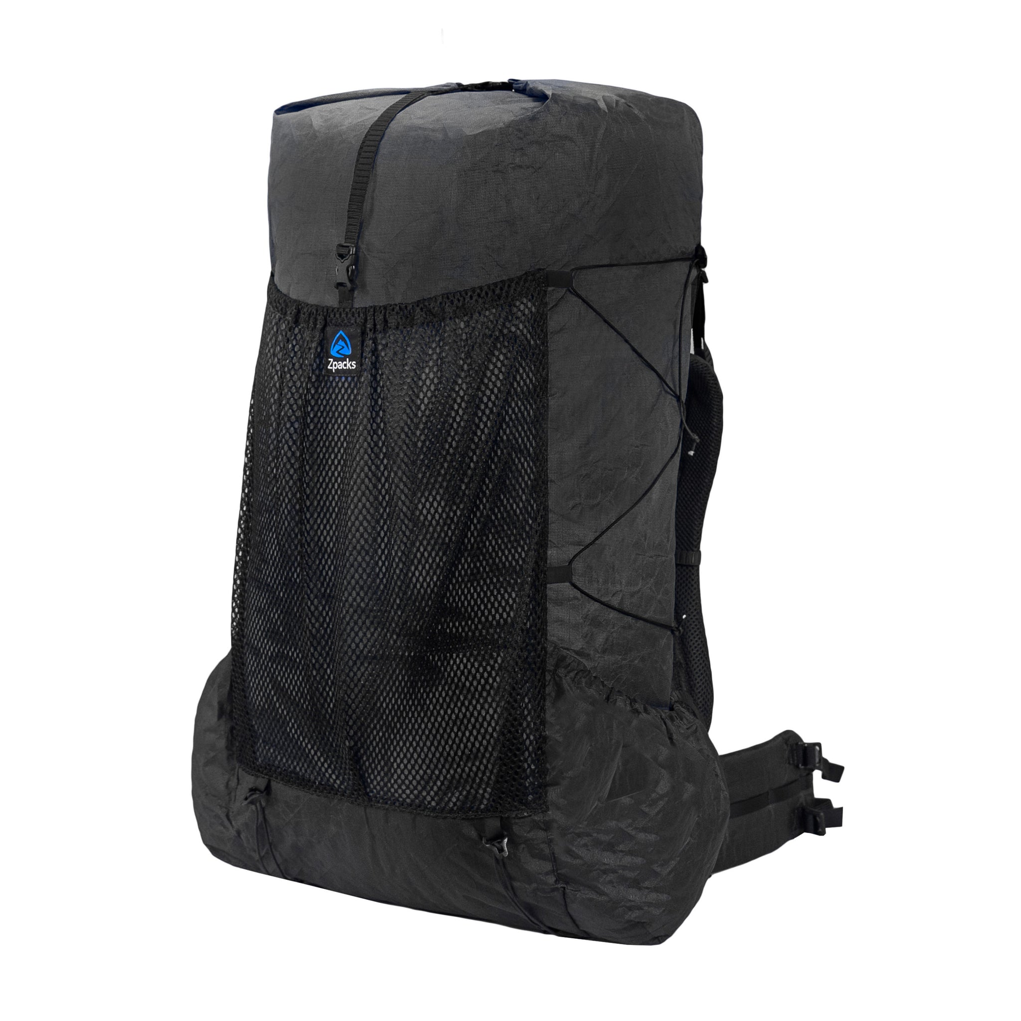 Ultra-Light 70L Hiking Backpack for Tall Men - No Belt/Straps Design - Jet Black Waterproof Travel Backpack for Camping, Trekking & Outdoor Adventures
