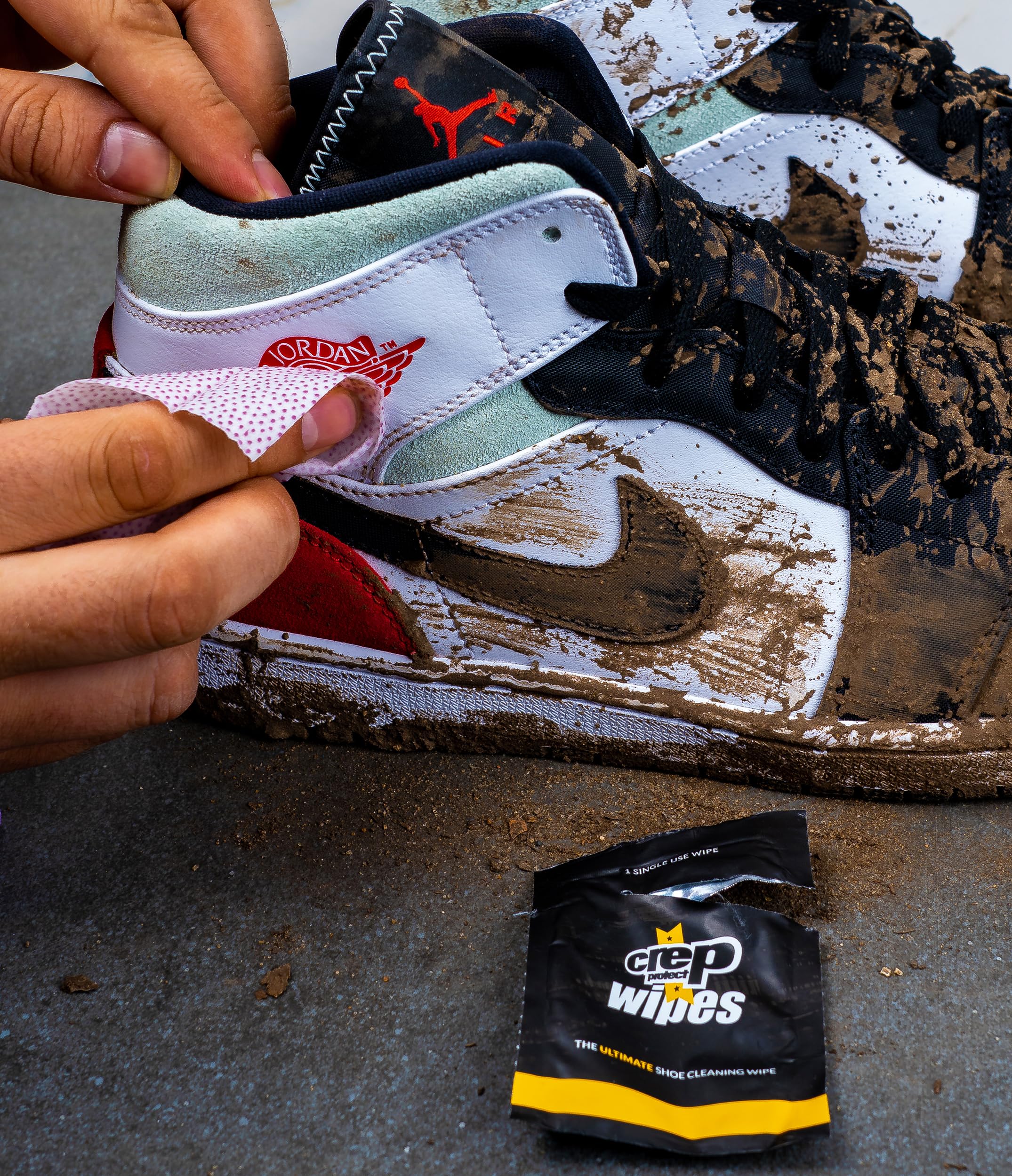 Crep Protect Biodegradable Shoe Wipes - 12 Pack for Sneaker Cleaning & Care