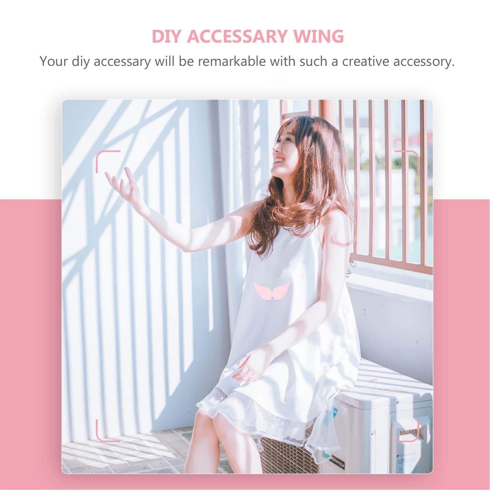 12Pcs Mini Angel Wing Applique Patches - DIY Sew On Fabric Wings for Costumes, Backpacks, Embroidery & Needlework - Perfect for Halloween, Cosplay & Clothing Repair
