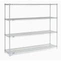 Nexel 5-Tier Silver Epoxy Wire Shelving Unit - 72
