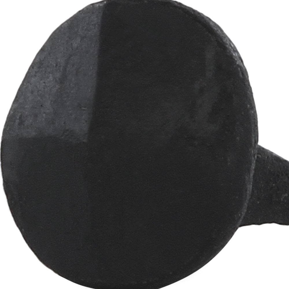 A29 Decorative Iron Clavos Nails - 6 Pack Round Pyramid Bolt Heads, 1.25 x 1 Inch Wrought Iron Nails with Natural Black Finish - Perfect for Furniture, Doors, and DIY Woodworking Projects
