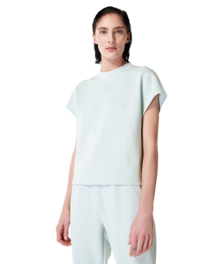 Sweaty Betty Women's Sand Wash Dance Crewneck T-Shirt - Soft & Breathable Cotton Top for Yoga, Pilates & Casual Wear