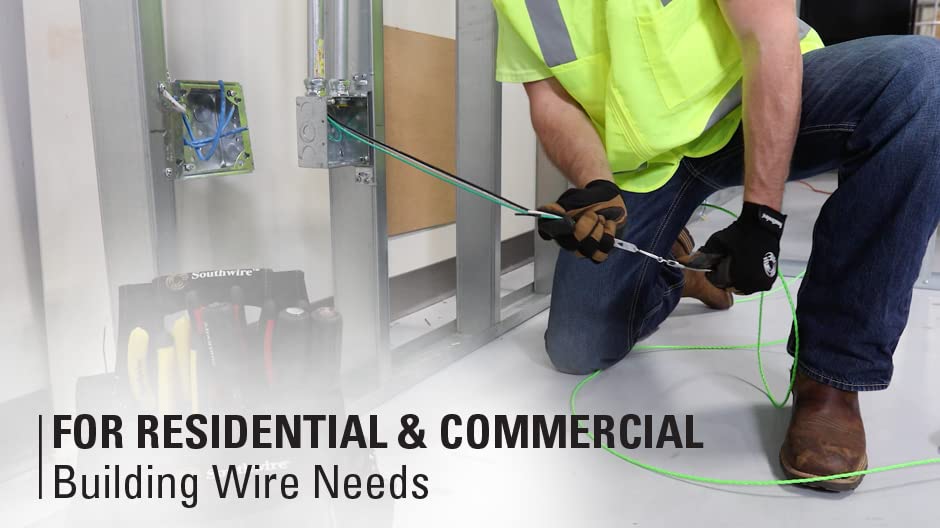 10 AWG THHN Stranded Copper Wire - 500 ft Blue - Electrical Wiring for Home, Garage & DIY Projects