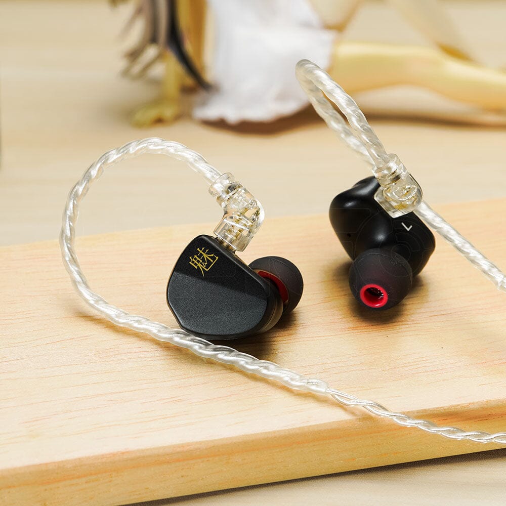 CVJ Mei 1DD + 2BA Hybrid In-Ear Earphones with Knowles Balanced Armature - HiFi Sound for Music Lovers, Audiophiles & Gaming (Perfect for Studio Monitoring, Travel & Workout)