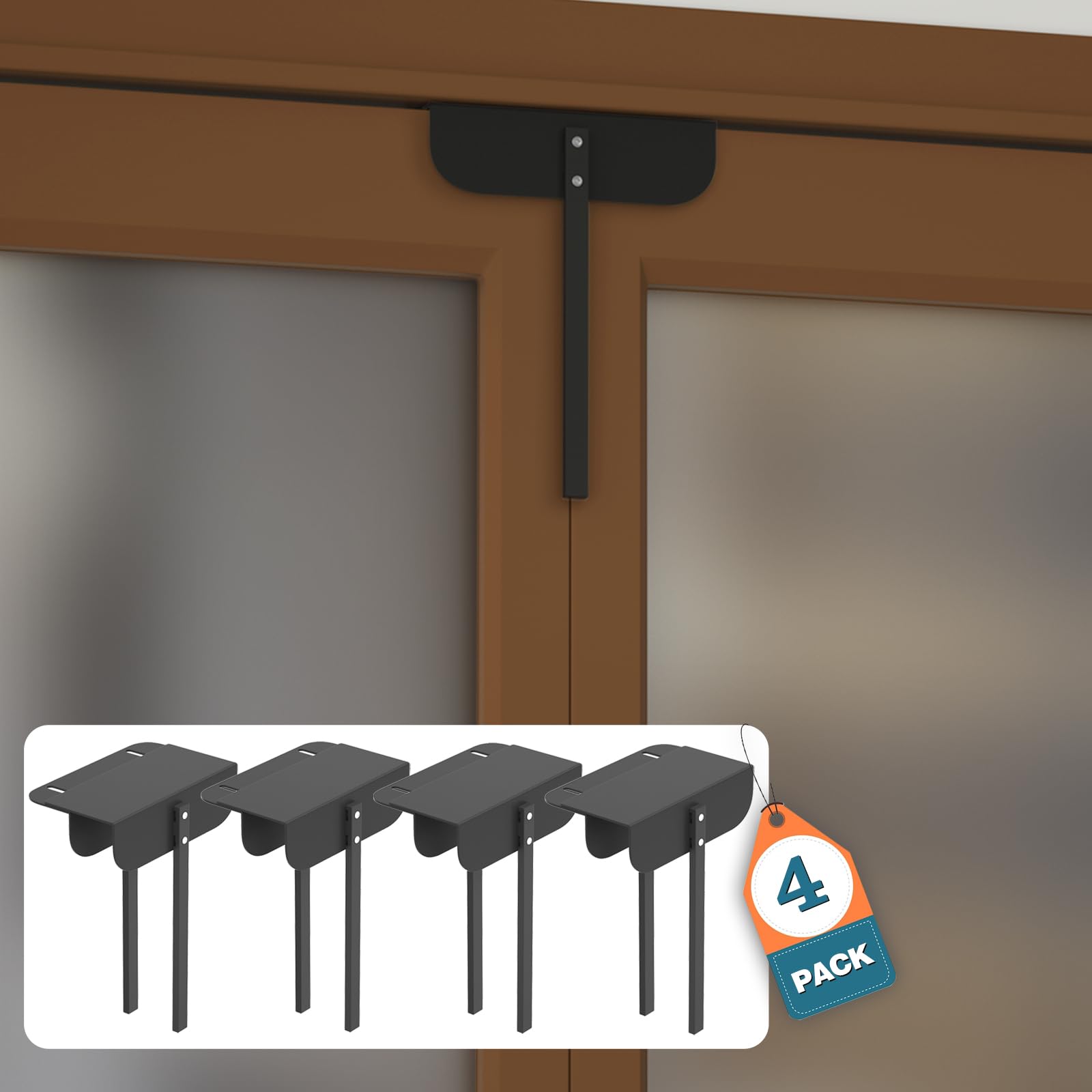 Huaodor Adjustable Bifold Door Lock - Child & Pet Safety Lock for Closet Doors (0.6