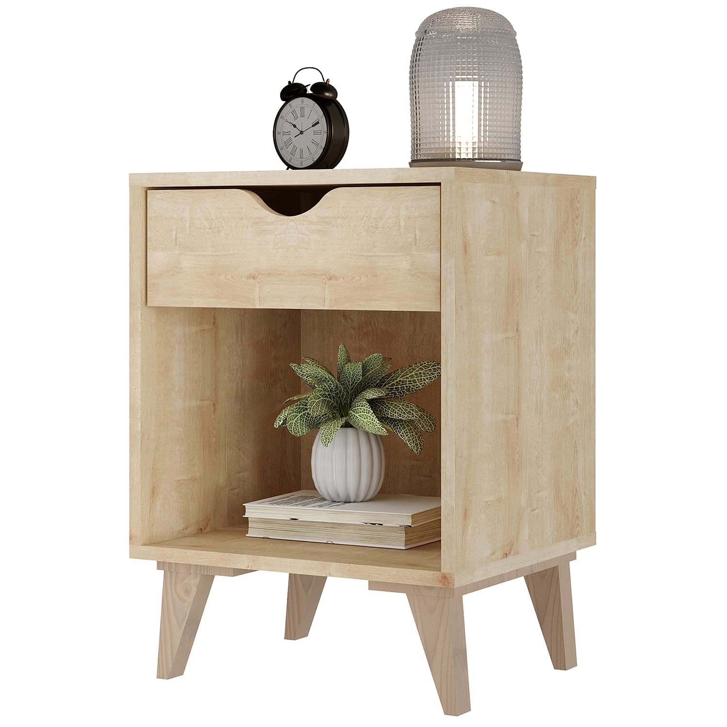 Falkk Bilbo Wooden Header Table - Rustic Farmhouse Console Table for Entryway, Living Room & Hallway Decor
