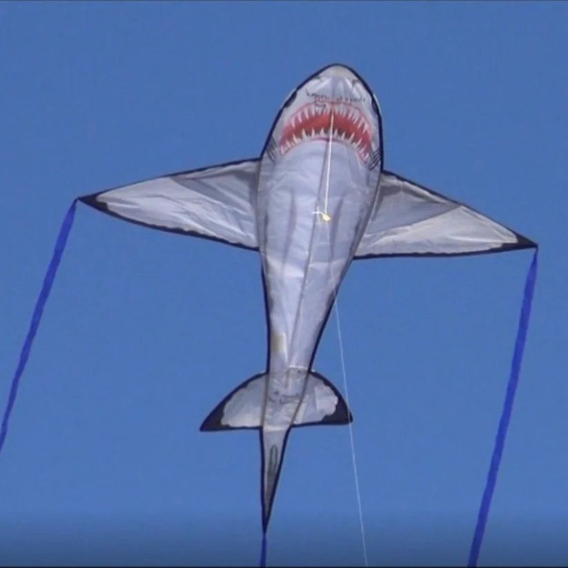 Great White Shark Kite for Kids & Adults - Realistic SeaLife Kite for Beach, Park & Outdoor Adventures - Perfect for Family Fun & Ocean-Themed Events