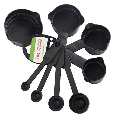Premium 8-Piece Measuring Spoon Set for Baking & Cooking - Stainless Steel Kitchen Utensils - Perfect for Measuring Spices, Flour, Sugar & More - Ideal for Home Bakers & Professional Chefs