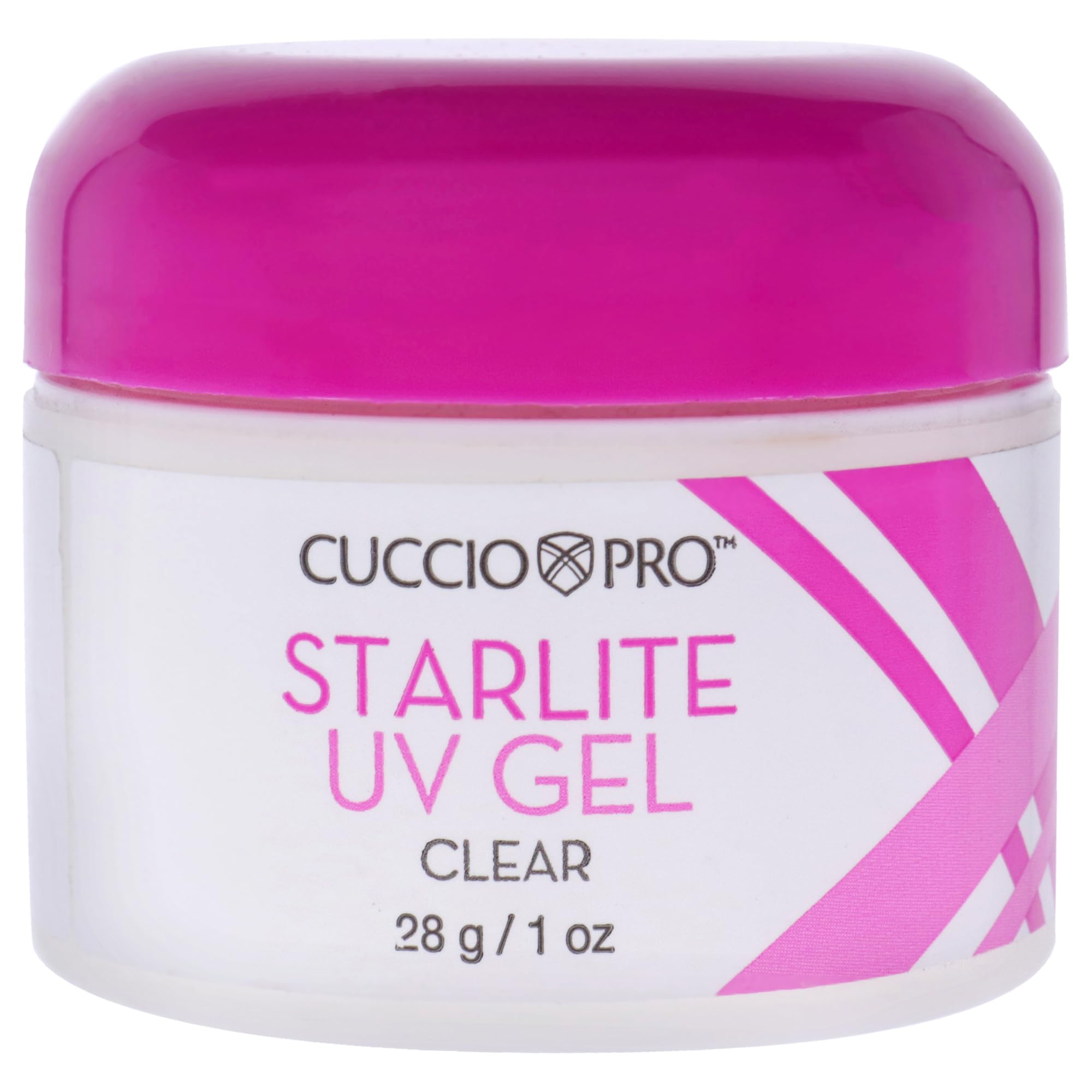 Cuccio Pro Starlite UV Gel Clear - 28g Natural Nail Thickness Gel Polish for Women | At-Home Manicures & Salon-Quality Nail Art