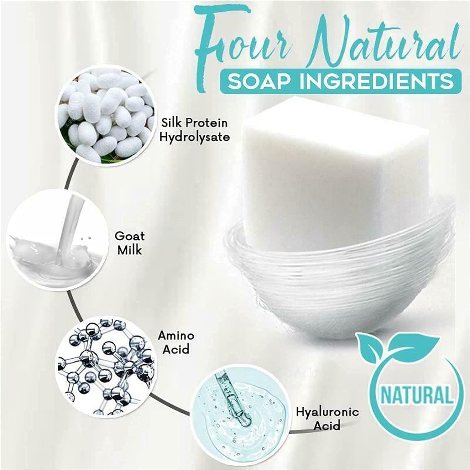Organic Goat Milk Soap with Silk Protein - Skin Repair, Brightening & Oil Control Facial Cleanser - Gentle Exfoliating Bar for Face & Body (2 Pack) - Perfect for Sensitive, Dry & Acne-Prone Skin - Ideal for Daily Skincare Routine & Spa Treatments