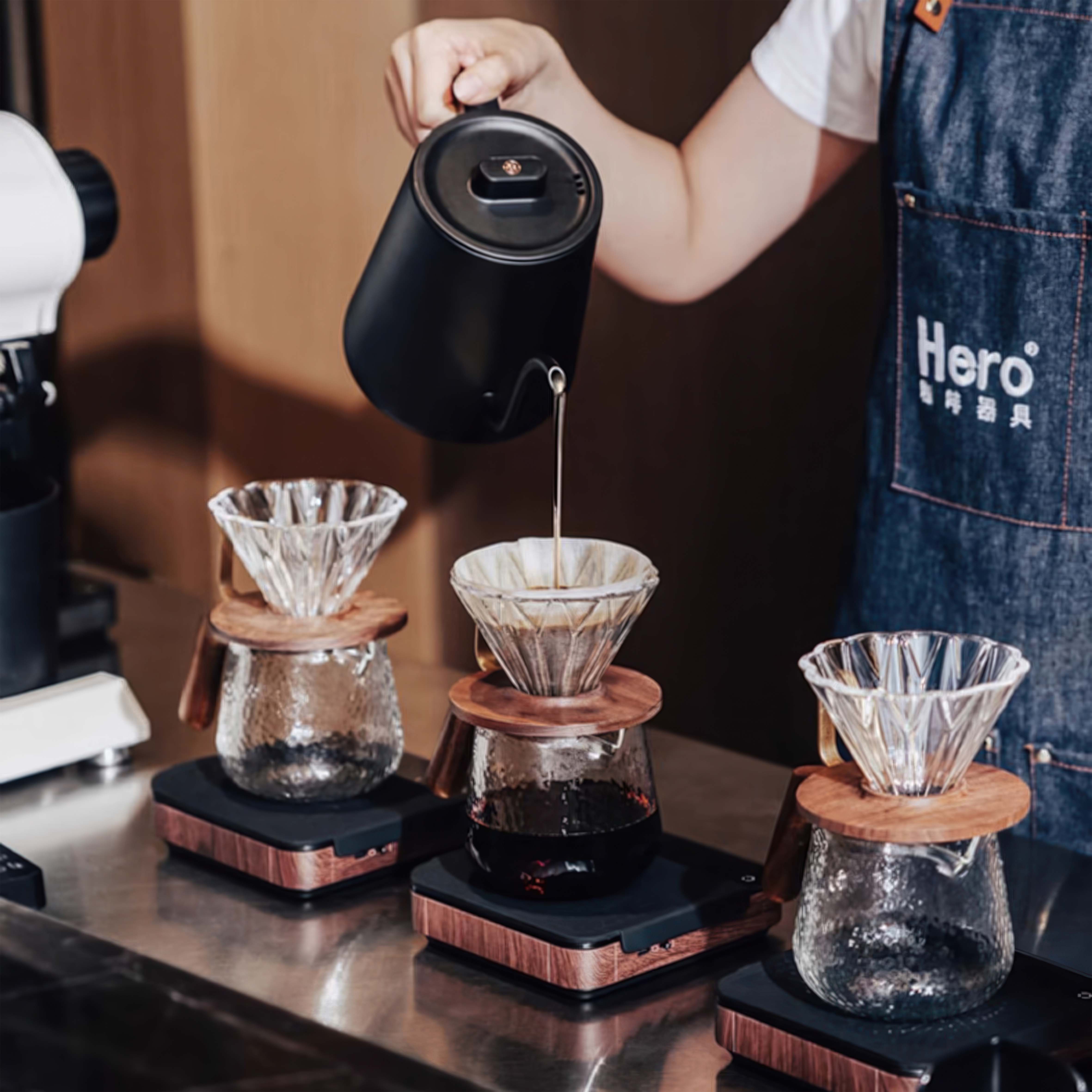 E Smart Digital Coffee Scale with Timer - High Precision 0.1g Resolution for Pour Over, Espresso & French Press Brewing | Perfect for Home Baristas & Coffee Enthusiasts