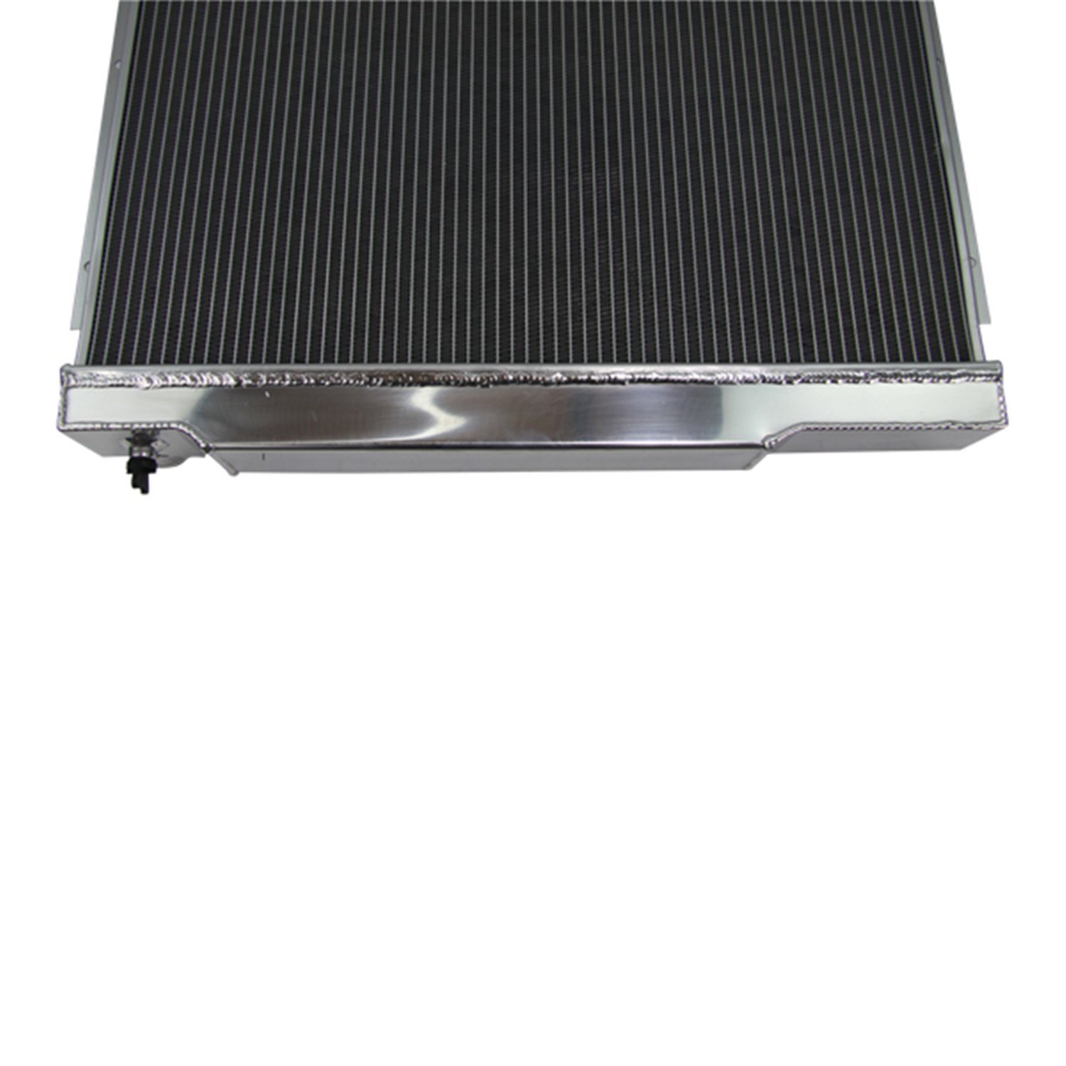 Primecooling 3 Row All Aluminum Radiator with 12-Inch Fan & Shroud - Compatible with 1972-1986 Jeep CJ Series (GM Chevy SBC Engine Conversion) - High-Performance Cooling for Off-Road & Daily Driving