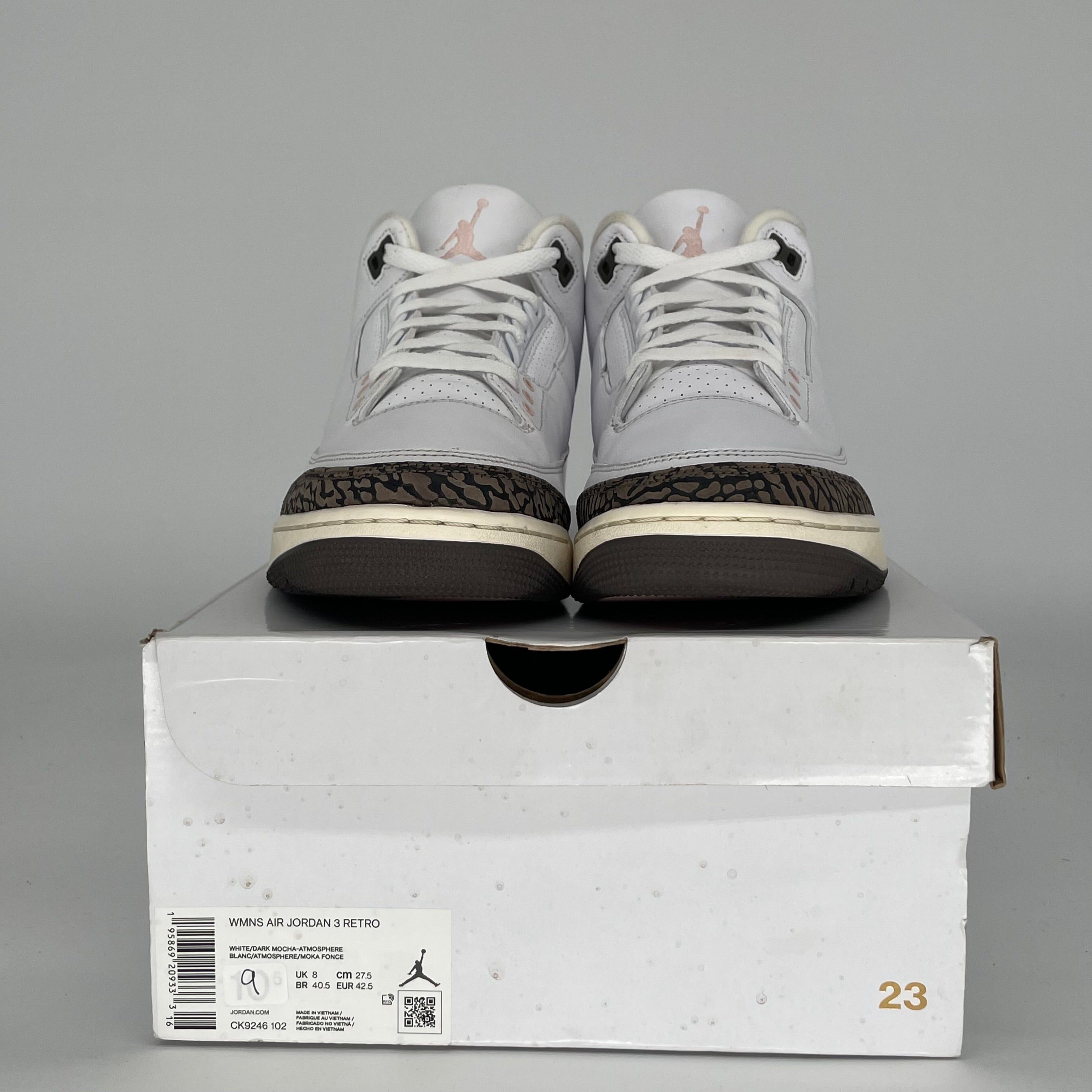 AIR JORDAN 3 NEAPOLITAN Women's Sneakers - Size 9/10.5W (CK9246-102) | Retro Basketball Shoes for Women | Perfect for Streetwear, Gym & Casual Outfits