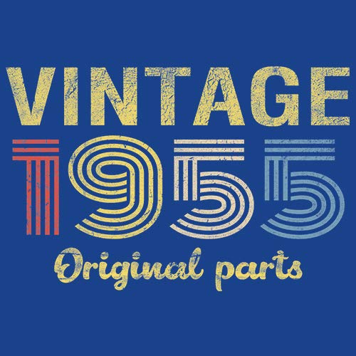 Vintage 1955 Retro 70th Birthday Gift T-Shirt for Men - Original Parts Design - Perfect for Milestone Celebrations & Themed Parties