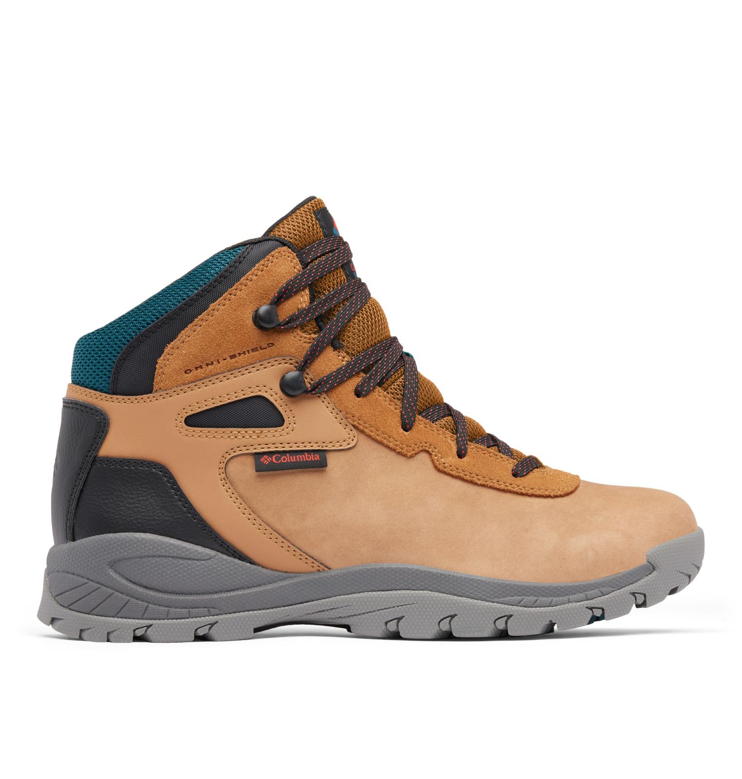 Columbia Men's Newton Ridge BC Nubuck Hiking Boots - Elk/Super Sonic - Size 46 EU - Waterproof & Durable for Outdoor Adventures, Trekking & Camping