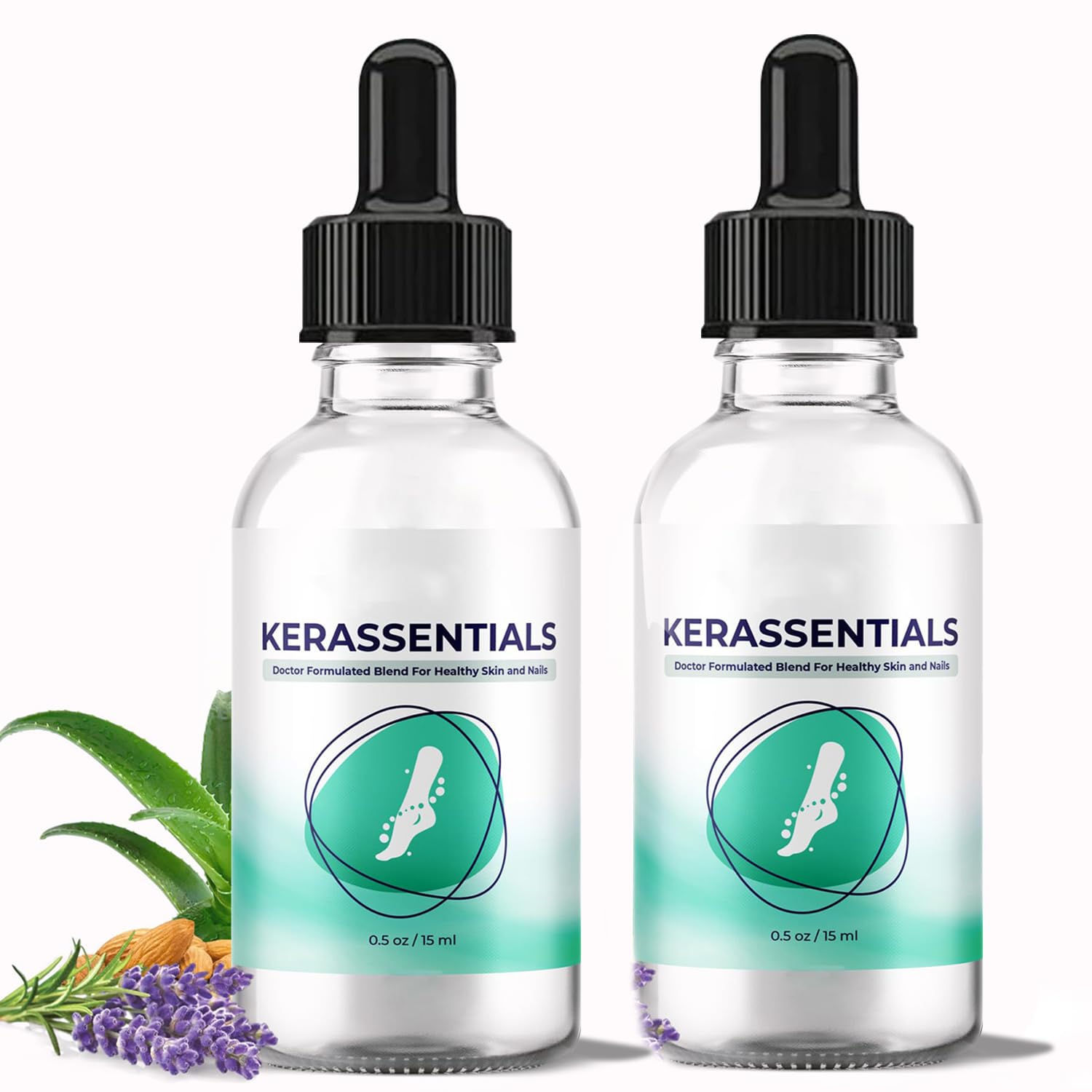 Extra Strength Toenail Fungus Treatment for Toenails & Fingernails | Fast-Acting Nail Repair Solution | Renewal Liquid for Damaged & Discolored Nails (2oz) | Effective for Athlete's Foot & Nail Fungus | Home & Travel Use