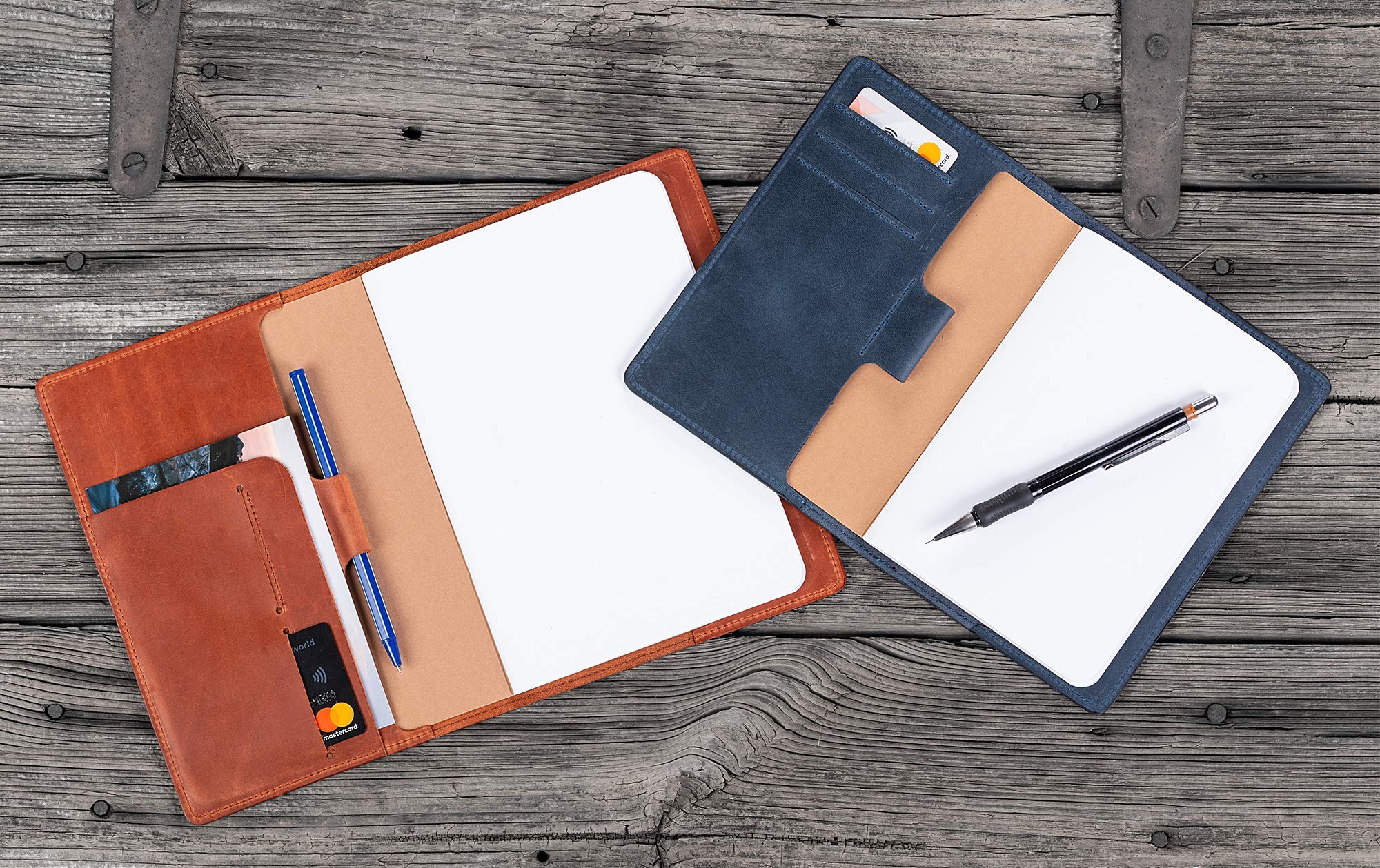 Personalized Leather Journal Cover with Refillable Notebook - Custom Travelers Notebook in A6 (4x6), B6 (5x7), A5 (6x8.5) Inches - Perfect for Travel, Journaling & Gift Giving