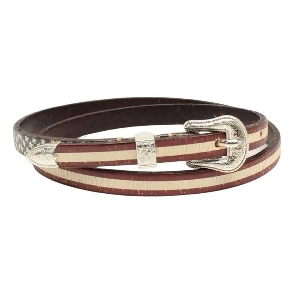3D Allegiance Leather Hat Band for Cowboy Hats - Western Style Adjustable Belt Replacement - Perfect for Rodeo, Horse Riding & Outdoor Adventures
