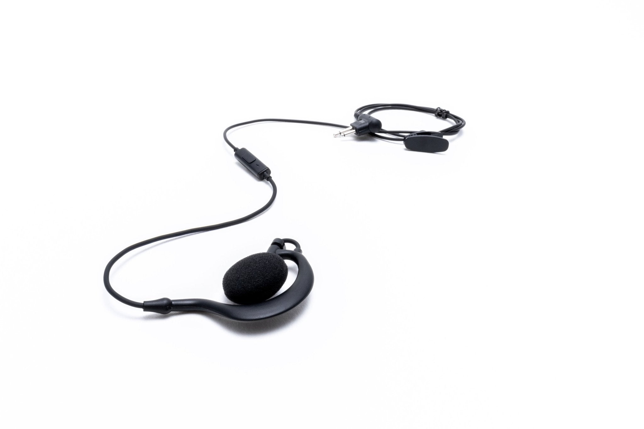 Impact Silver Series 1 Wire Surveillance Kit with Micro In-Line Push-To-Talk (PTT), Ear Hanger & On-Ear Speaker M11 S1W EH3 MP - Ideal for Law Enforcement, Security Professionals & Covert Operations