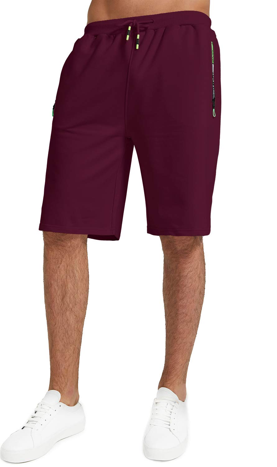 YTD Men's Classic Fit Drawstring Shorts - Elastic Waist Comfortable Casual Summer Shorts with Pockets | Perfect for Beach, Gym, and Outdoor Activities
