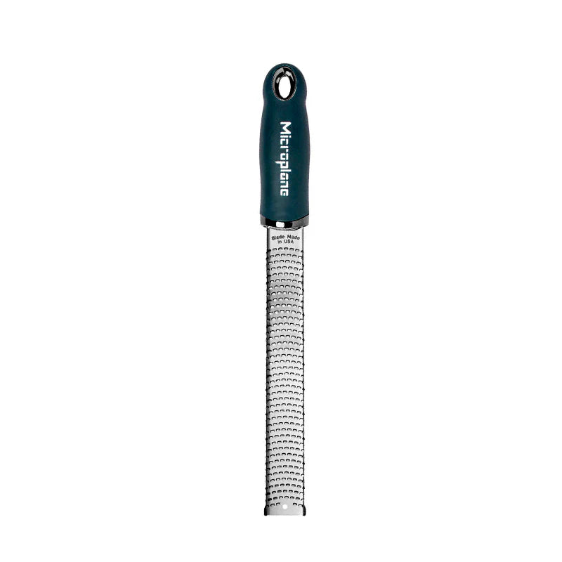 Microplane Premium Series Zester Grater - Stainless Steel Kitchen Tool for Citrus, Cheese, Chocolate & Spices - Perfect for Baking, Cooking & Garnishing Dishes