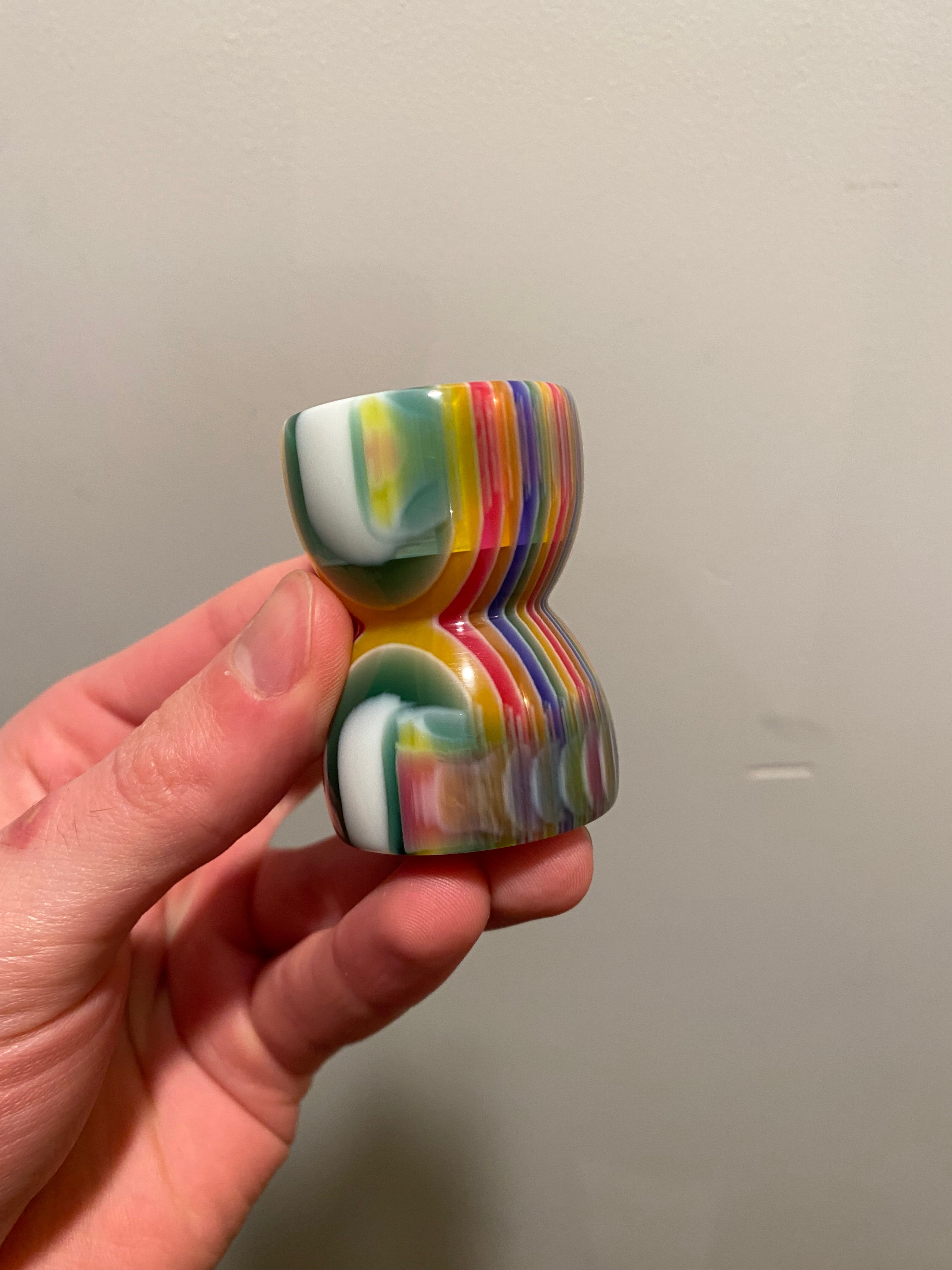 Premium Handcrafted Candy Stripe Shaving Brush Handle - Fits 28mm & 30mm Knots - Perfect for Wet Shaving & Grooming Kits - Factory Second Quality