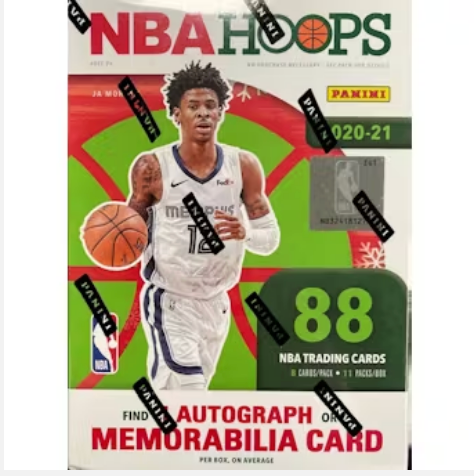 2020-2021 Panini NBA Hoops Basketball Holiday 11 Pack Blaster Box - Collectible Trading Cards for NBA Fans - Perfect for Holiday Gifts & Sports Memorabilia Collections