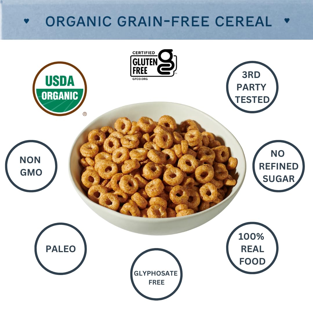 Lovebird Healthy Cereal - Organic, Grain Free, Gluten Free, Paleo AIP & Keto Friendly Breakfast Cereal with No Refined Sugar | Delicious Snack for Kids & Adults | Variety 6 Pack | Perfect for Quick Breakfasts, Office Snacks & Healthy On-the-Go Meals