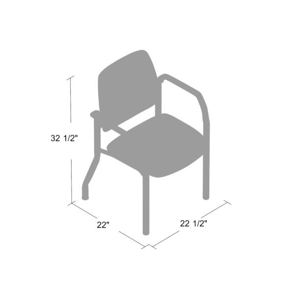 Boss Mid Back Guest Chair with 300 lb Weight Capacity - Antimicrobial Vinyl Office Chair B9591AM - Perfect for Reception Areas, Conference Rooms & Home Offices