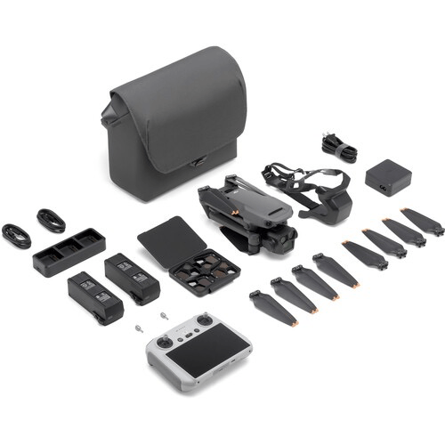 DJI Mavic 3 Pro Drone with Fly More Combo & DJI RC - 4K Camera, 46 Mins Flight Time, Omnidirectional Obstacle Sensing - Perfect for Aerial Photography, Travel Vlogging & Outdoor Adventures