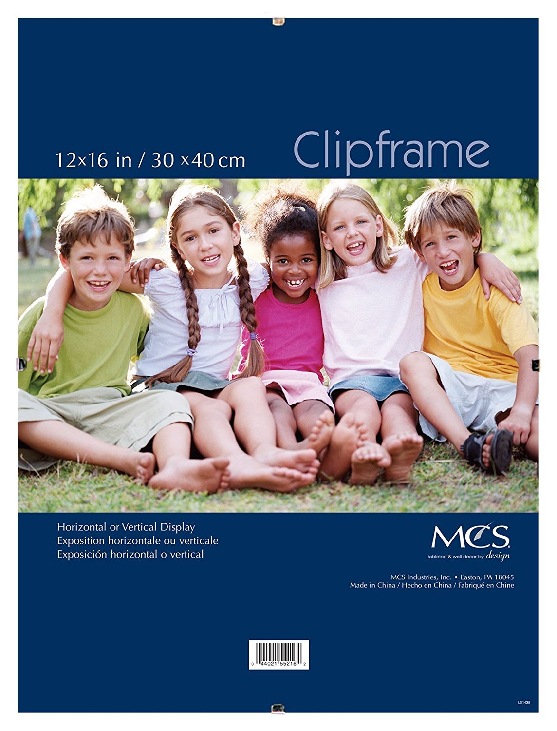 12x16 Inch Glass Clip Frame - MCS 55216 for Wall Art, Photos & Certificates - Perfect for Home, Office & Gallery Displays
