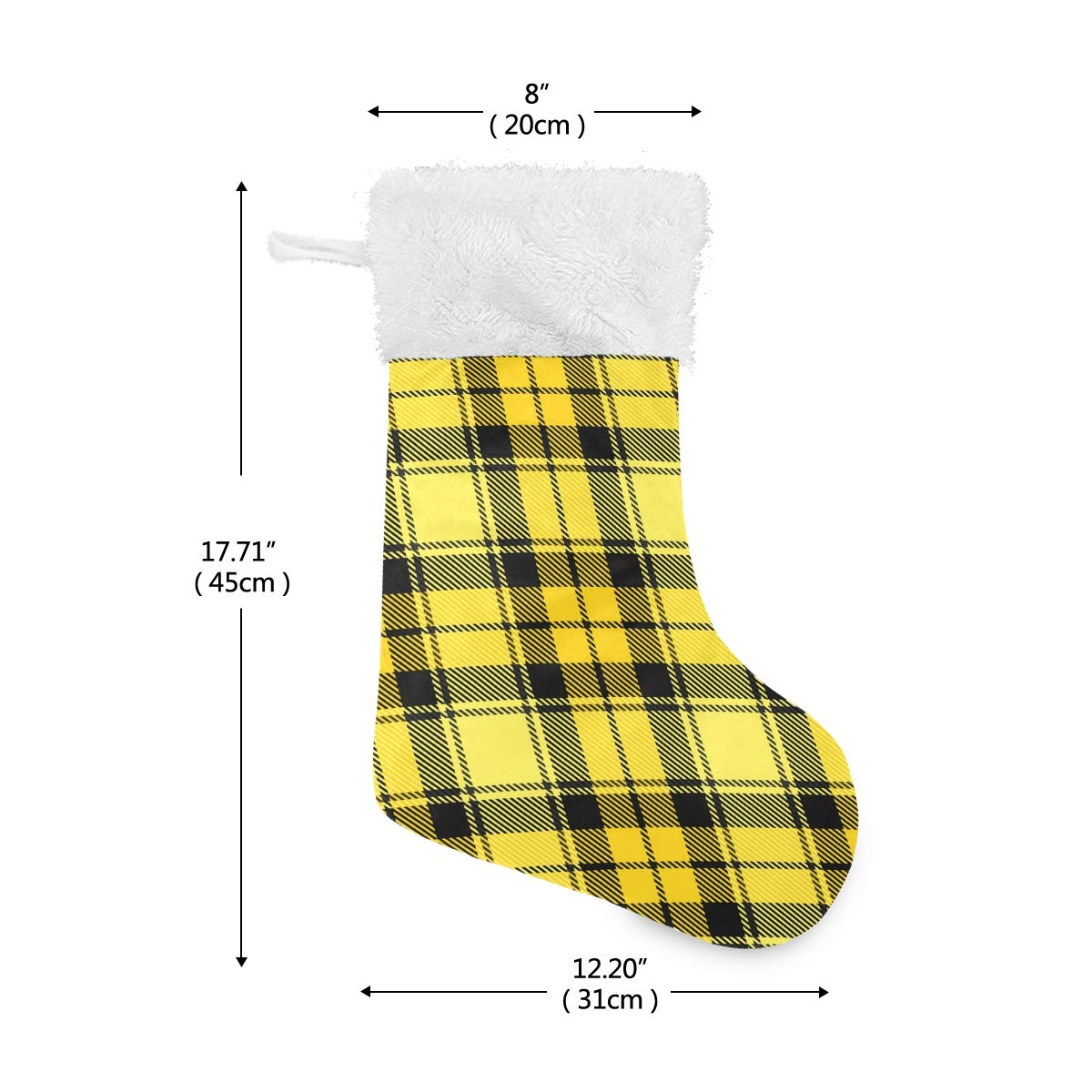 Festive Plaid Christmas Stockings - 17
