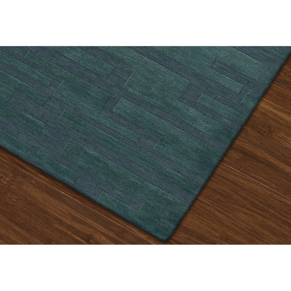 Dalyn Rugs Dover DV6 Area Rug - 8' x 10' Teal Blue Modern Geometric Design - Perfect for Living Room, Bedroom or Office Decor