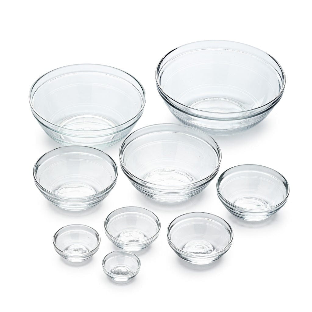 Duralex Le Gigogne Stackable & Durable Tempered Glass Bowls Set - French Made Kitchenware for Food Storage, Serving & Meal Prep - Available in Multiple Sizes - Perfect for Dining, Entertaining & Everyday Use