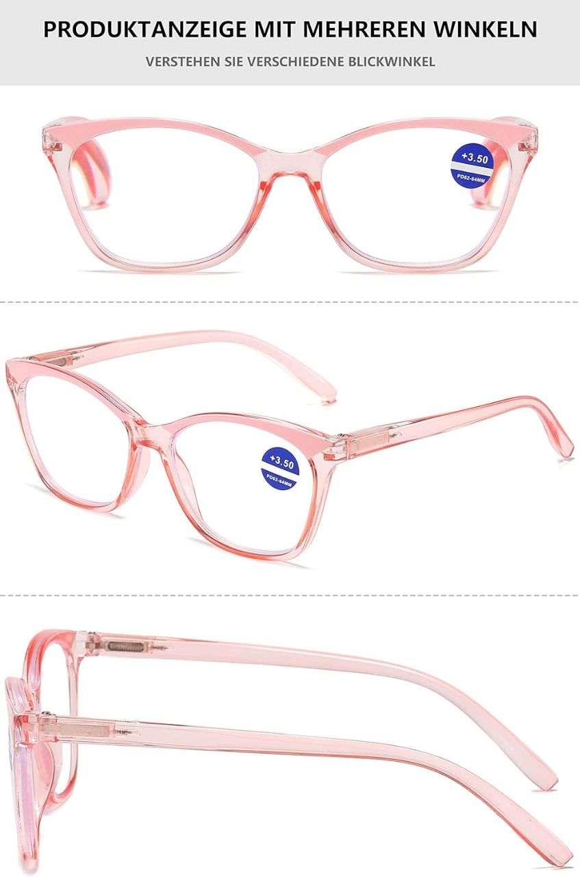Stylish Blue Light Blocking Computer Glasses for Women with Flexible Spring Hinges - Perfect for Office Work, Gaming & Screen Time Protection