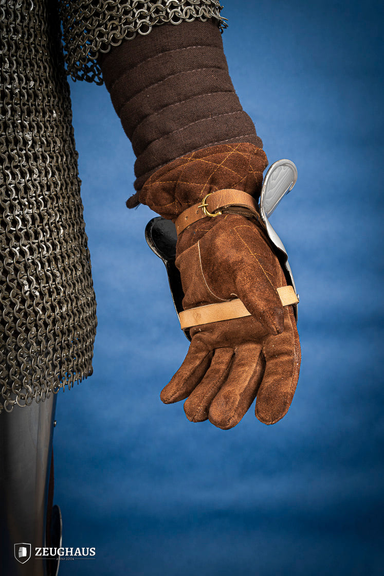 1.6mm Polished Demi Gauntlets - Premium Stainless Steel Armor Gloves for Medieval LARP, Cosplay & Renaissance Faire - Perfect for Historical Reenactments & Fantasy Costumes