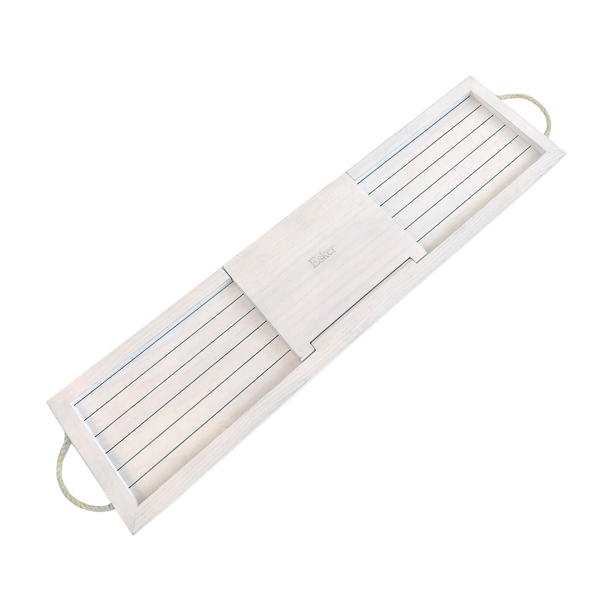 Esker Bath Board - Premium Wooden Bathtub Tray for Relaxation | Perfect for Bathroom Spa, Reading, and Wine Enjoyment