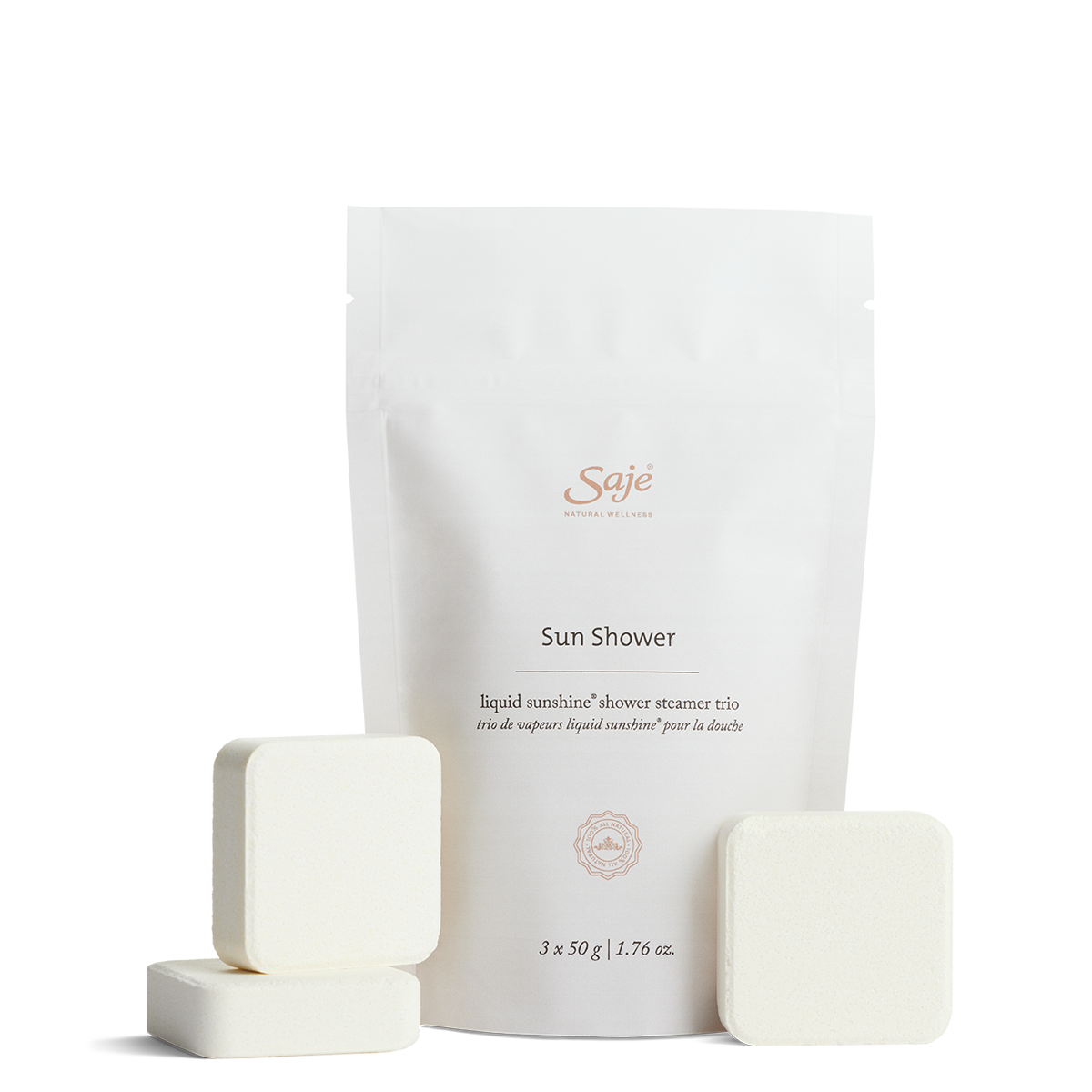 Sun Shower Liquid Sunshine Shower Steamer Trio - Aromatherapy Bath Steamer for Relaxation & Stress Relief - Perfect for Spa, Self-Care & Gift Giving