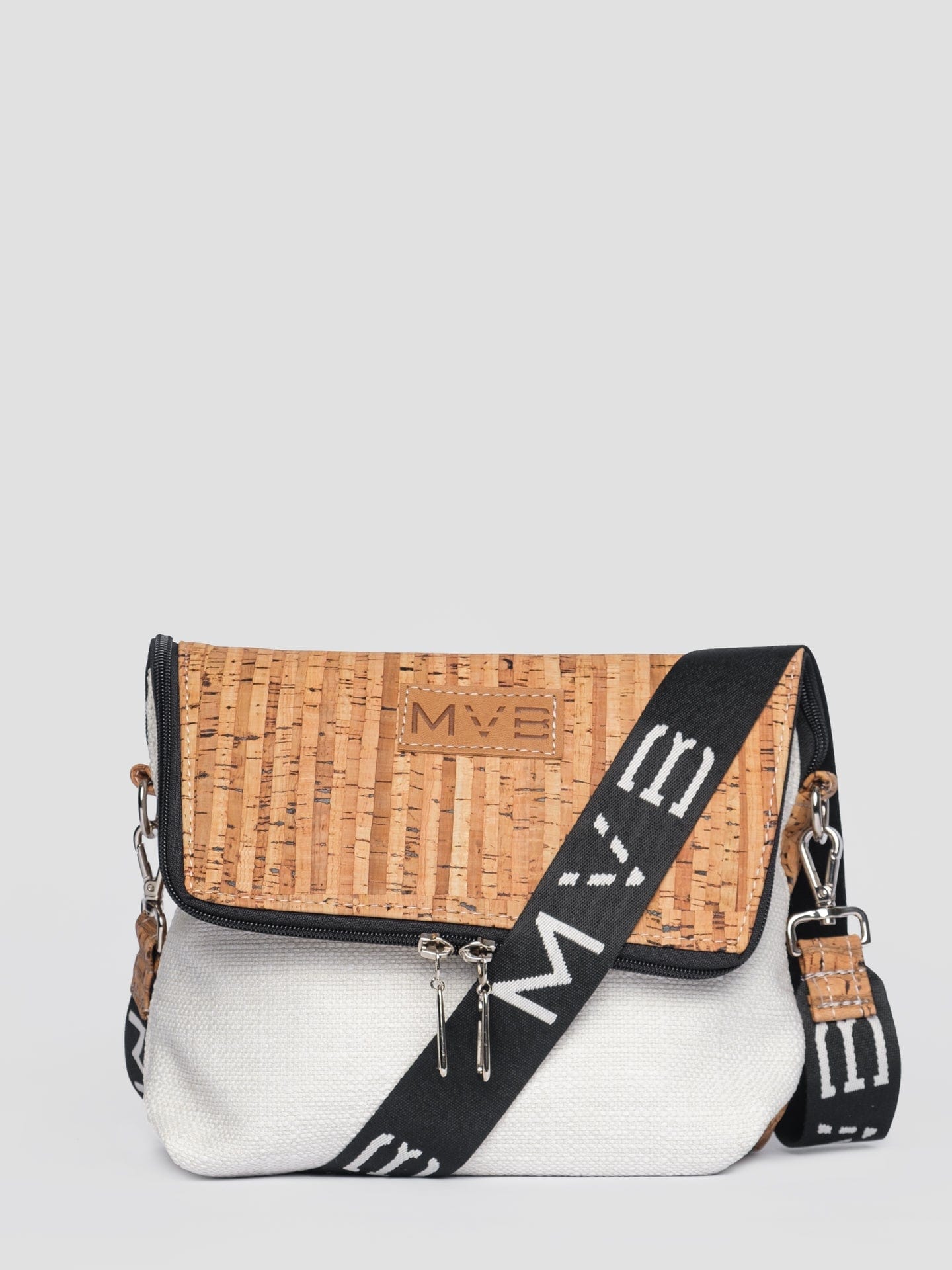 Vegan Crossbody Bag for Women - Summer Canvas & Cork Flop Bag | Soft Natural Material | Perfect for Beach, Travel & Everyday Use