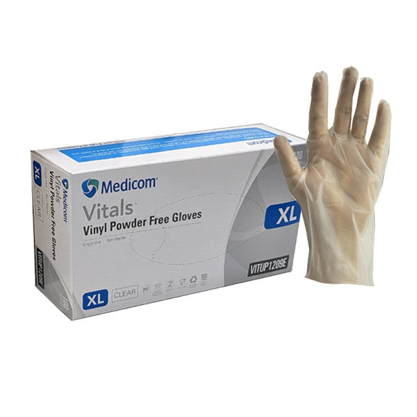 Premium Vinyl Disposable Gloves - Powder-Free, Clear & Latex-Free | Medical, Food Service & Household Cleaning Protection