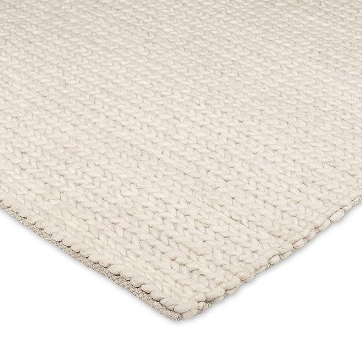 Laila Handwoven Wool Braided Rug - Soft & Durable for Living Room, Bedroom, or Nursery Decor