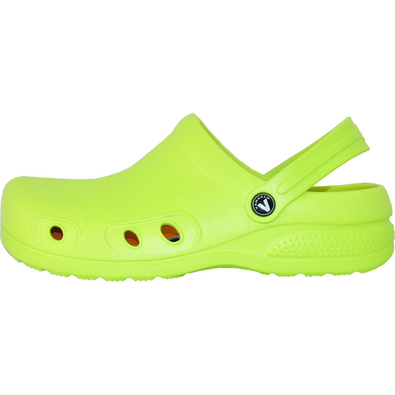 VANGELO Professional Slip Resistant Clogs - Waterproof Work Shoes for Women, Nurses & Chefs - Ritz Black, Lime White & Multicolor - Perfect for Hospitals, Kitchens & Food Service Industry