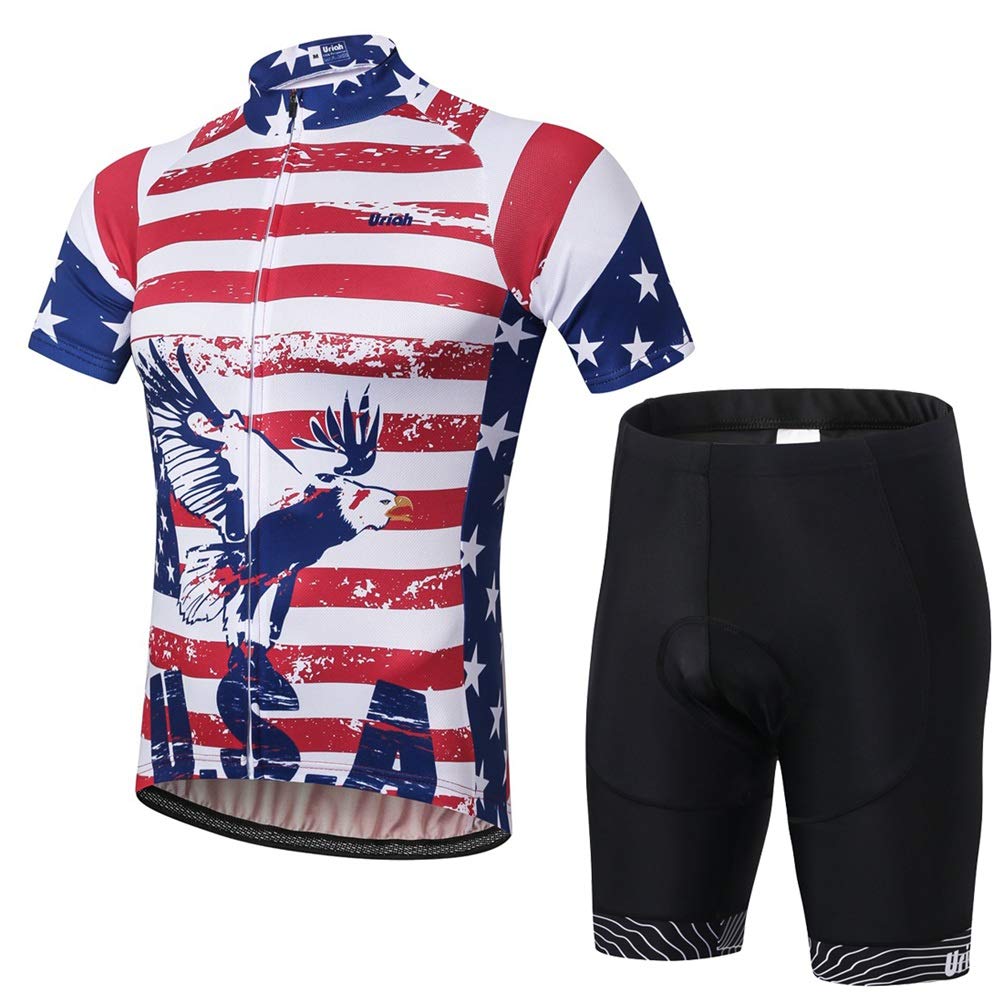 Uriah Men's Cycling Jersey and Shorts Set - Breathable Short Sleeve Bike Outfit for Road & Mountain Biking | Perfect for Training, Racing & Outdoor Sports