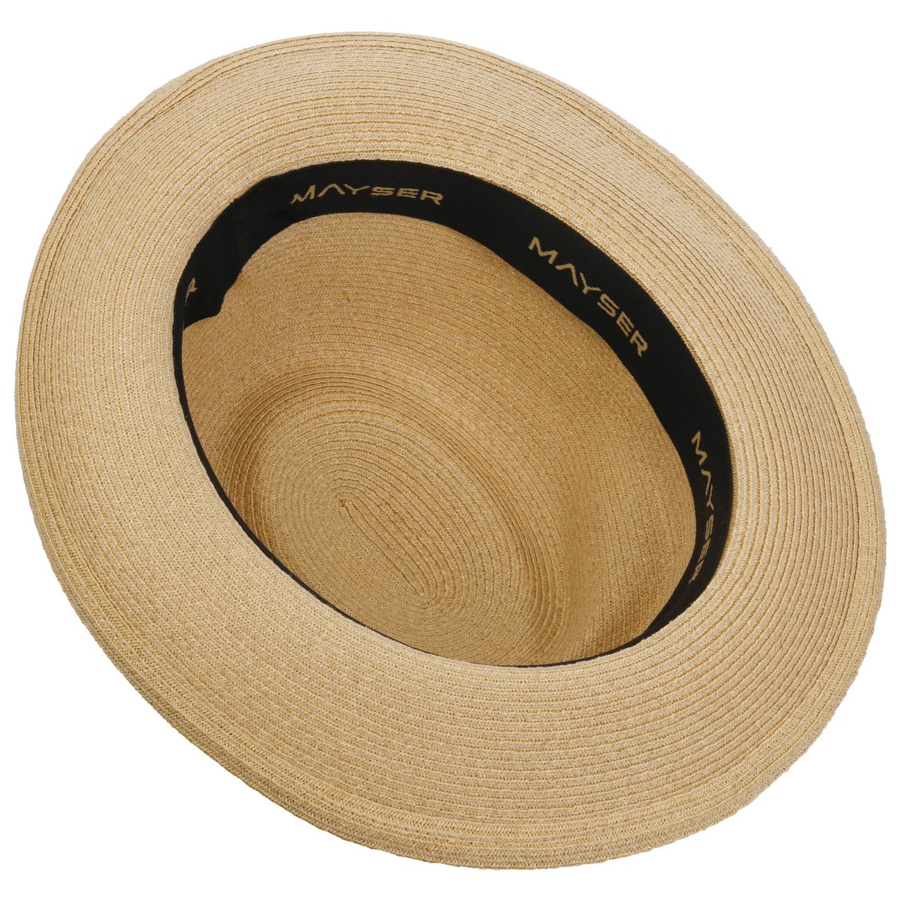 Stylish Simone Raffia Hat by Mayser - Women's Summer Wide Brim Sun Hat for Beach, Vacation & Outdoor Activities
