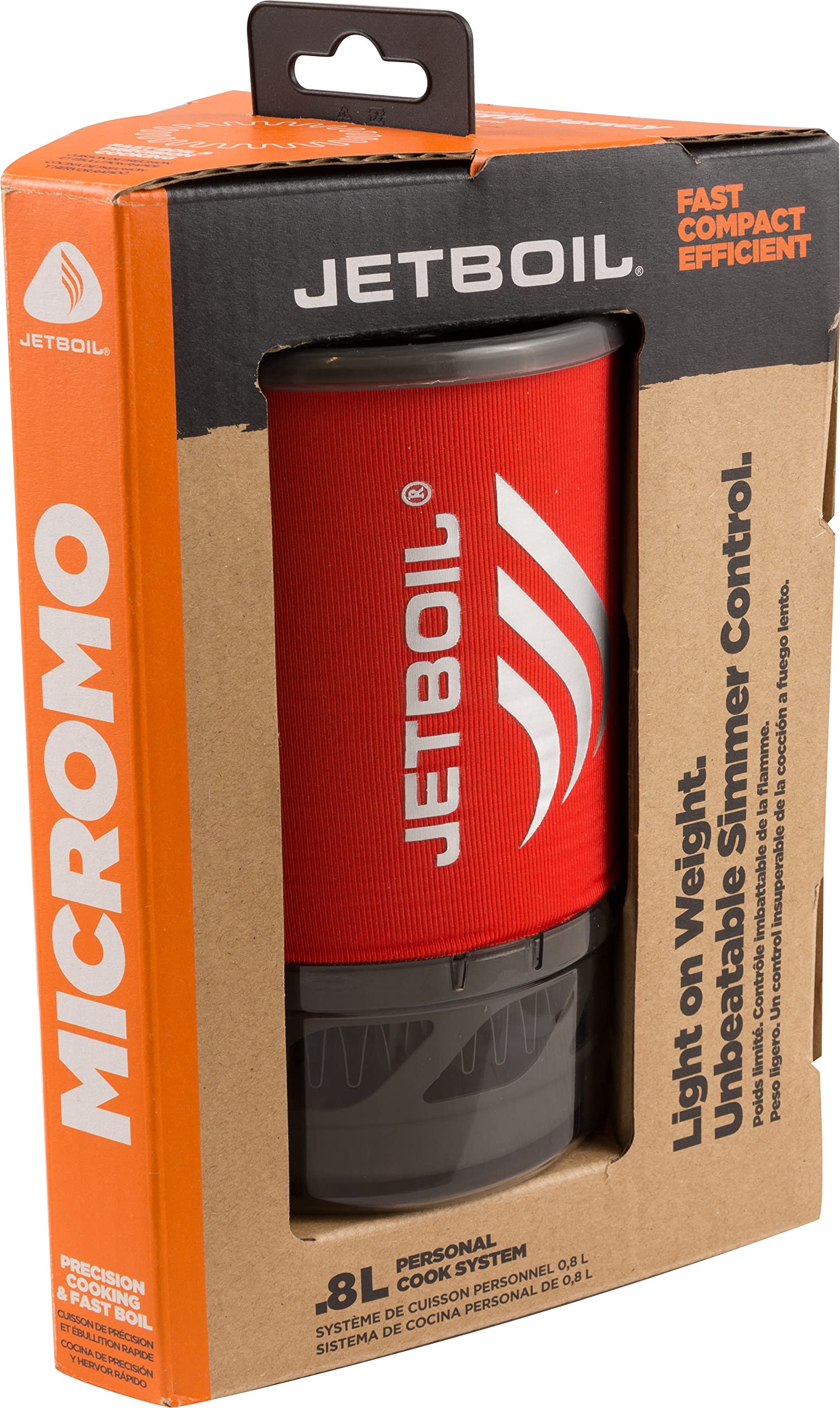 Jetboil MicroMo Portable Camping Stove - Ultralight Backpacking Cooking System for Outdoor Adventures, Hiking & Emergency Preparedness
