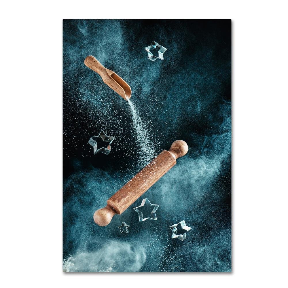 Star-Shaped Cookies Kitchen Wall Art - 30x47 Inch Canvas Print by Dina Belenko - Perfect for Home Decor & Baking Enthusiasts