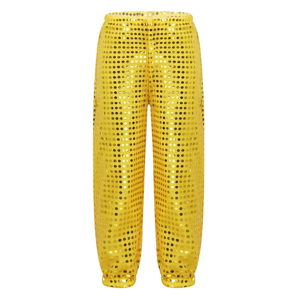 **YEAHDOR Kids Glitter Sequins Hip Hop Jazz Dance Pants - Boys & Girls Street Dance Costume for Solo & Group Competition - Perfect for Performances, Recitals & Dance Classes**