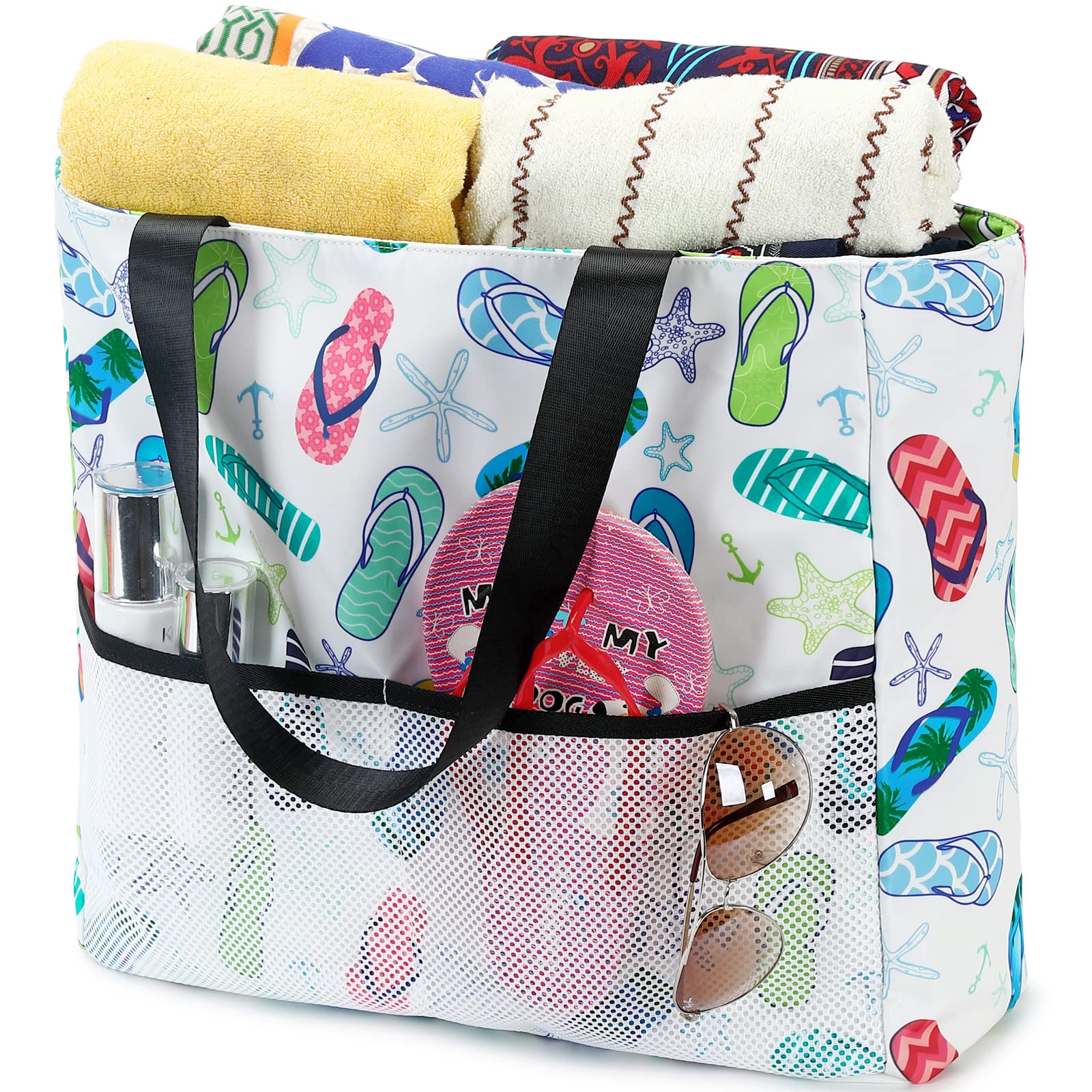 Waterproof Sandproof Beach Tote Bag for Women - Pool, Gym & Travel