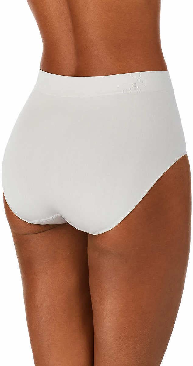 Carole Hochman Women's Silky Soft Seamless Full Coverage Modern Brief Panties 5-Pack - Regular & Plus Sizes - Comfortable Everyday Underwear for Work, Travel & Lounge