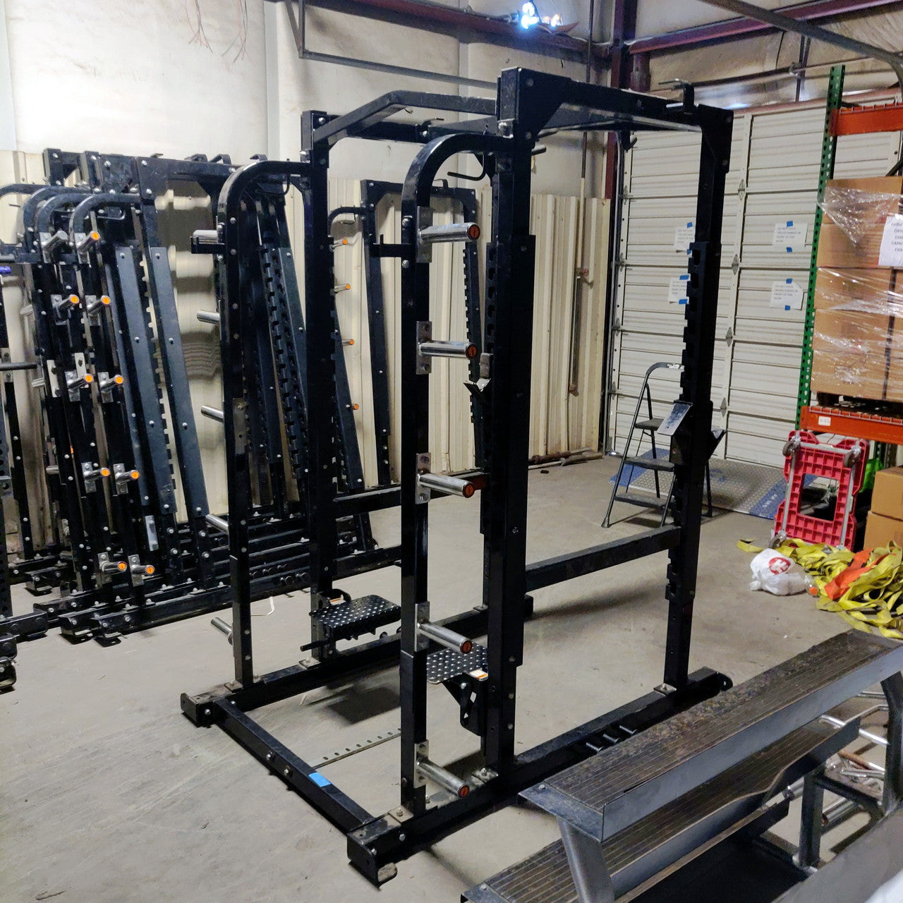 Hammer Strength Squat Rack - Heavy Duty Power Rack with Weight Storage for Home & Commercial Gym Workouts